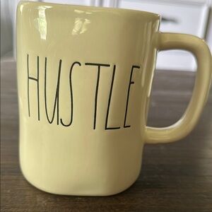 Rae Dunn Cream Ceramic Hustle Mug